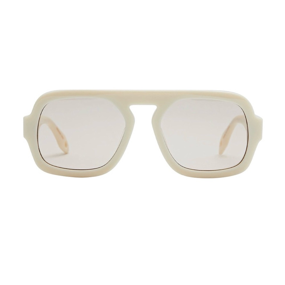 Elisa Johnson Jane Sunglasses White